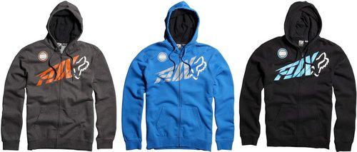 Fox racing mens riptide zip hoody 2013