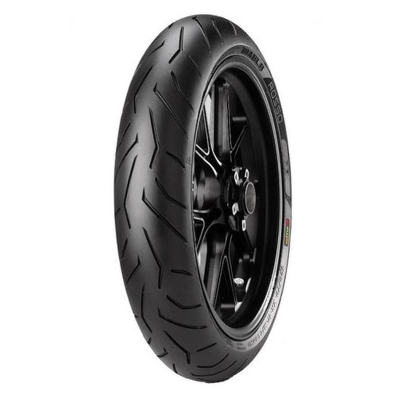 Pirelli diablo rosso 2 front supersport tire tire-front,black,120/70zr-17 "d"