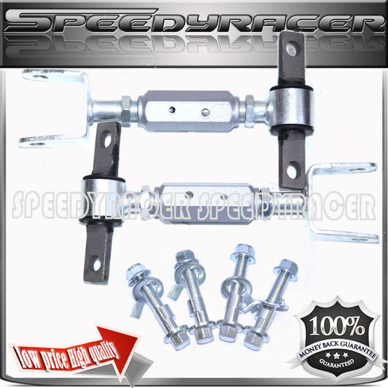 Honda civic rsx dc5 front & rear adj suspension camber kits silver 