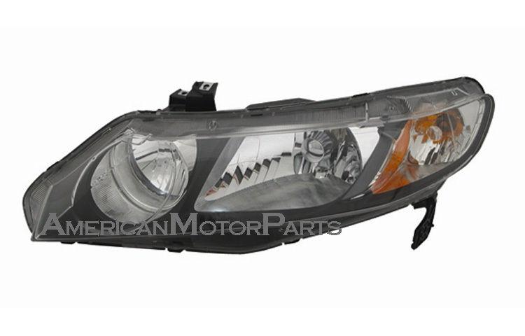 Left driver side replacement headlight 09-10 honda civic 4dr also fit hybrid