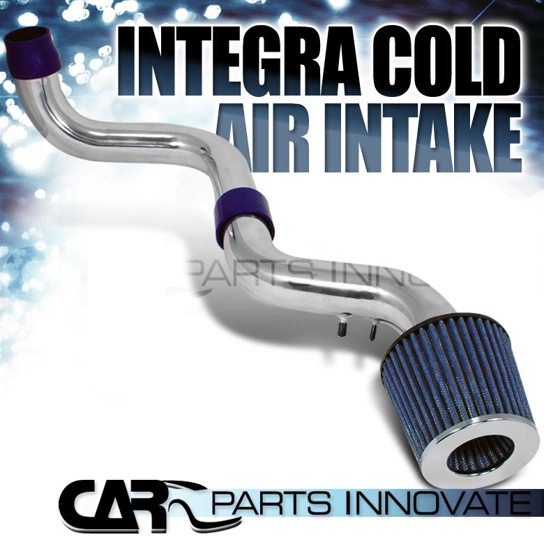 Acura 90-93 integra 4cyl 1.7l 1.8l cold air intake induction+turbo chip filter