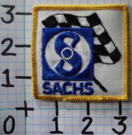 Vintage nos sachs motorcycle patch from the 70's 002