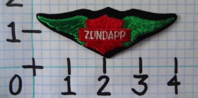 Vintage nos zundapp motorcycle patch from the 70's 002