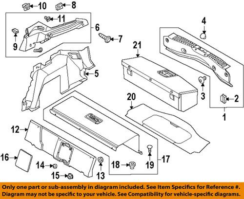 Ford oem w703108s300 interior-rear-upper trim retainer