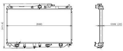 Denso 221-3225 radiator