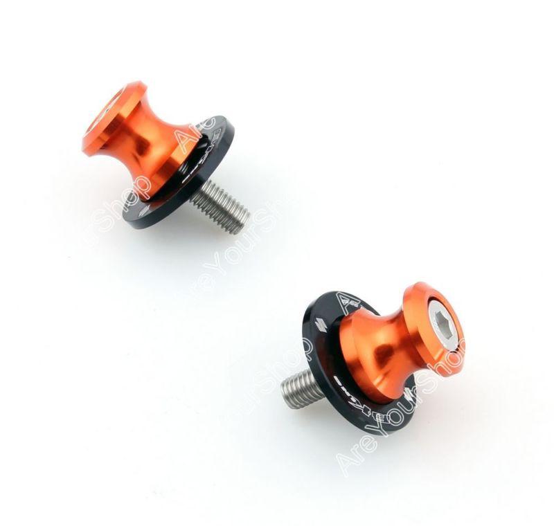 8mm swingarm sliders spools suzuki b-king bking all year 2008-2012 orange