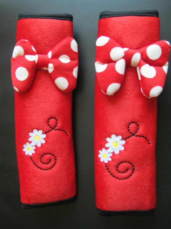 Disney minnie mouse car seat belt cover (2 pieces)