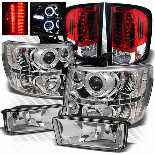 07-13 silverado projector headlights + r/c philips-led tail lights + fog lights