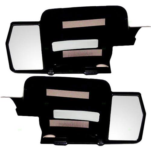 New pair set tow towing side mirror glass housing 09-11 ford f-150 pickup truck