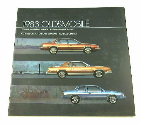 1983 83 oldsmobile brochure cutlass supreme ciera 