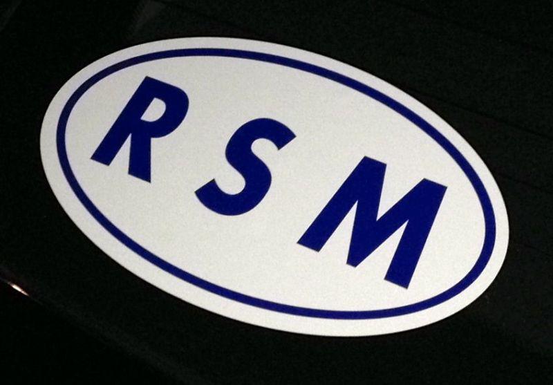 Republic of san marino rsm decal vinyl sticker! double layer!
