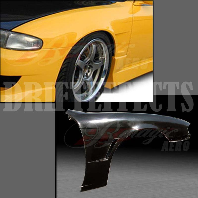 1995-1996 nissan 240sx s14 zenki d1 series 30mm wide front fender kit body ka sr