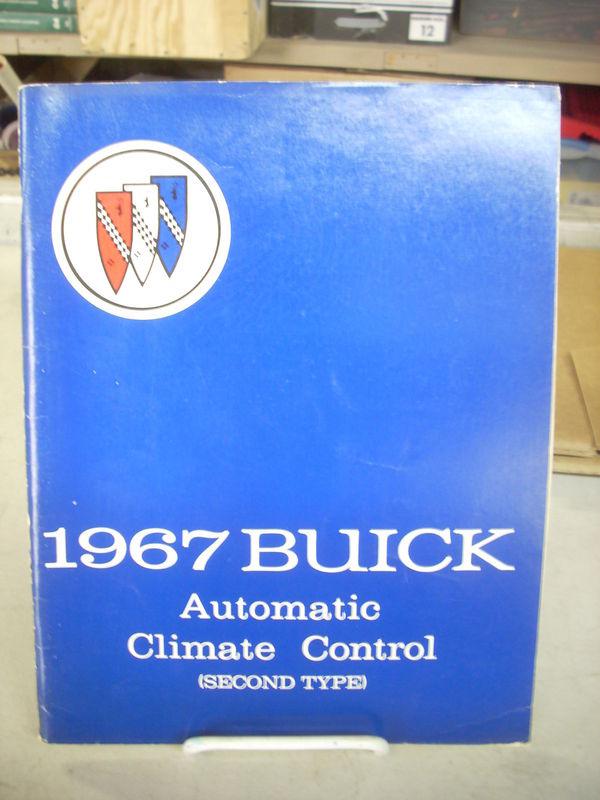 1967 67 buick automatic climate control 2nd type service shop repair manual book