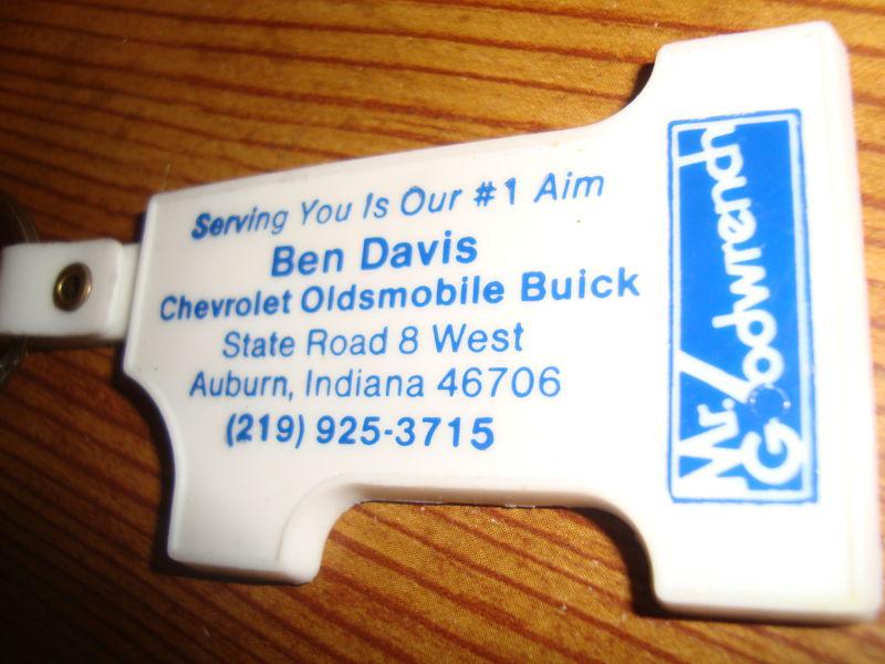 Mr goodwrench ben davis chevrolet oldsmobile buick keyring keychain auburn, in