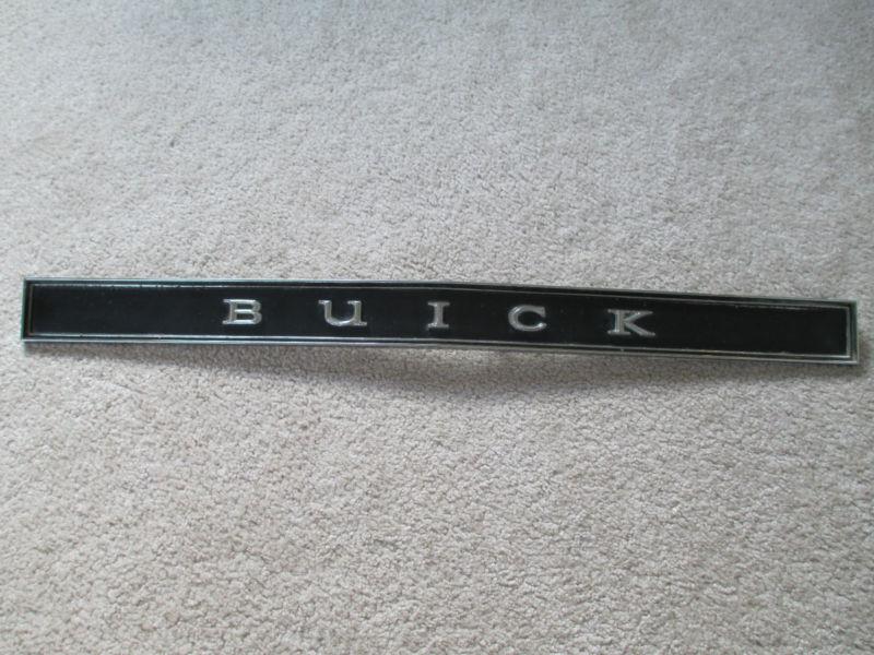 1970 buick skylark gs gsx rear bumper emblem insert name plate stage 1 455 oe