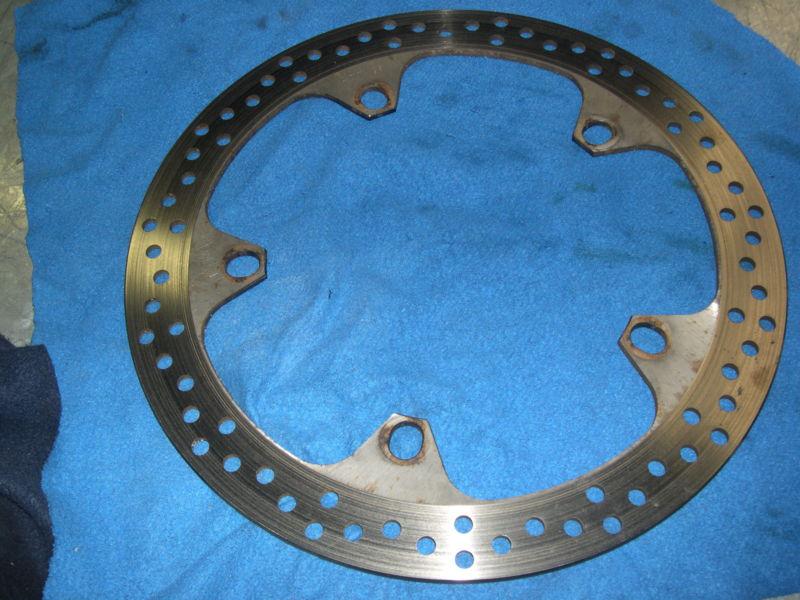 2007 bmw k1200r front rotor, one piece, used 4000 miles