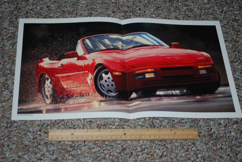 ★★1991 porsche 944 s2 cabriolet / 928 s4 - gt original poster ad info 91★★ 