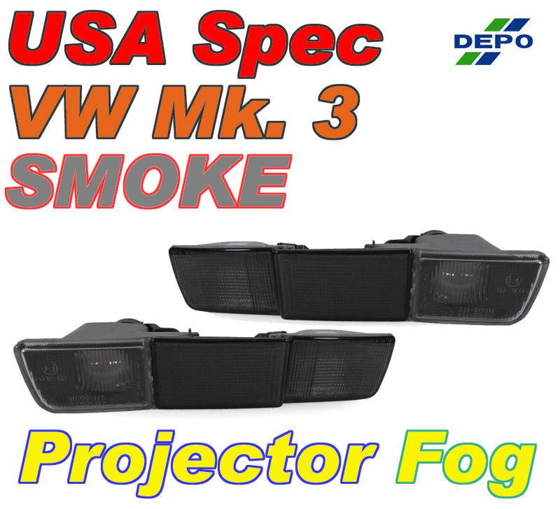 93 94 95 96 97 98 99 vw jetta / golf / gti mk.3 smoke projector bumper lights