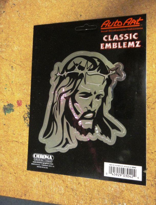 Chroma chrome jesus decal sticker 6 x 8 free shipping 