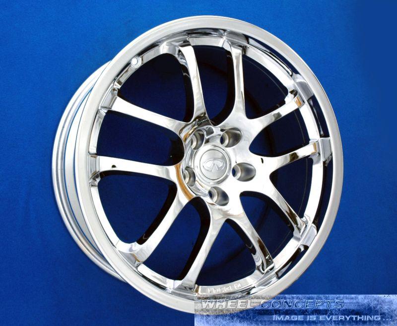 Infiniti g35 19 inch front chrome wheel rim 19x8.0 rays