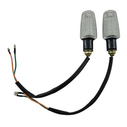 2 x motorcycle 14 led turn signal indicators lights light universal gingham new