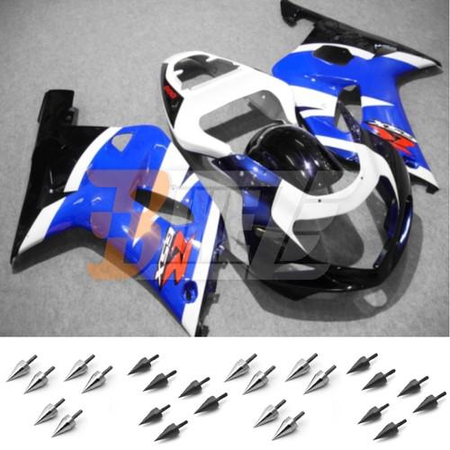 Bolt kit & injection fairing kit bodywork for suzuki gsx r 1000 k1 2001 2002 ac