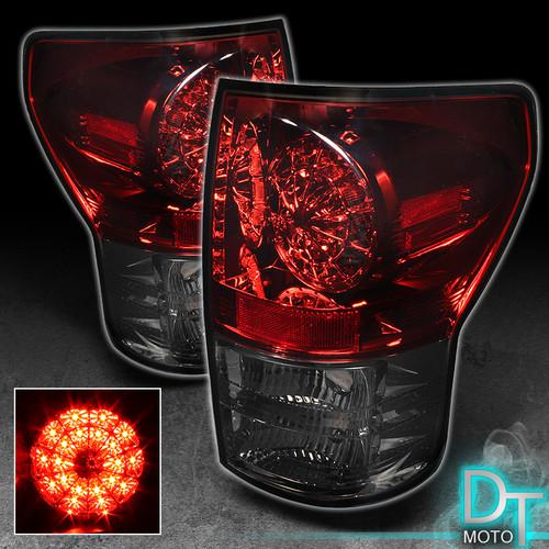 07-13 toyota tundra philips-led perform red smoked tail lights lamps left+right
