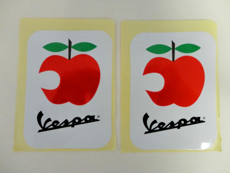  2 vespa  graphic emblem stickers