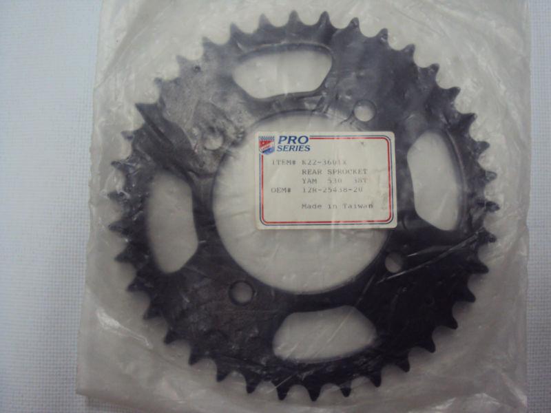 Yamaha,1982-1983 xs400rj/rk,rear wheel sprocket 38t, pn 12r-25438-20