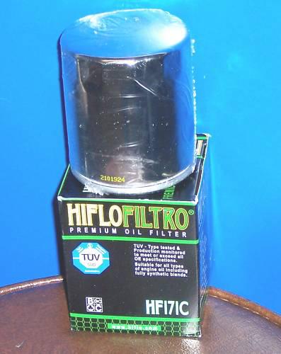 Hiflofiltro chrome oil filter buel harley davidson nib