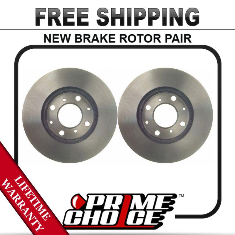 Pair (2) new front brake disc rotors with lifetime warranty