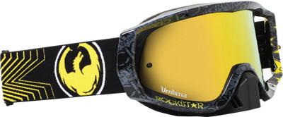 Dragon vendetta goggle rockstar black/gold w/gold ionized lens 722-1291