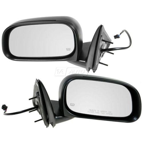 05-11 dakota pickup truck 6" x 9" power heated folding side mirror pair set of 2