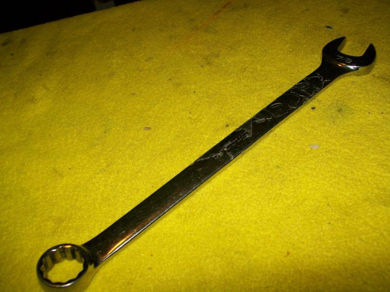 Snap-on 7/8" 12-point box open ended combination wrench oex28a vg