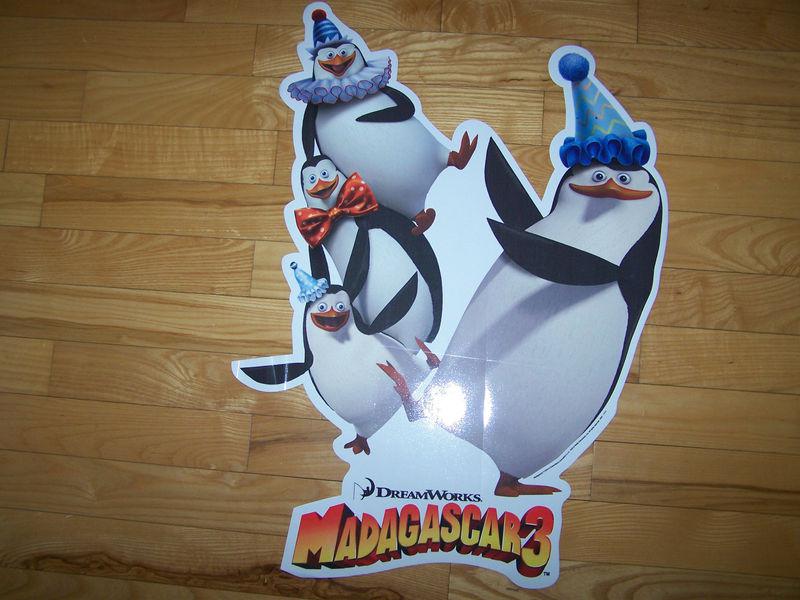 Madagascar penguins vinyl decal sticker for ice cream truck  water ice van #1