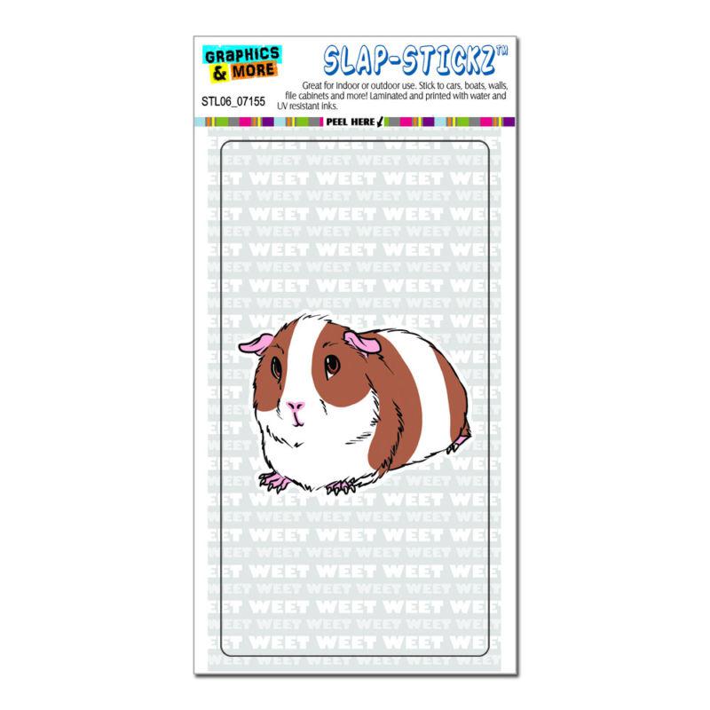 Guinea pig weet gray - pet - slap-stickz™ car window locker bumper sticker