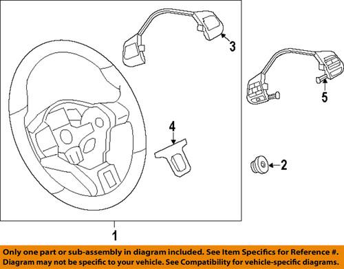 Volkswagen oem 5k0419685c3q7 steering wheel-trim assembly