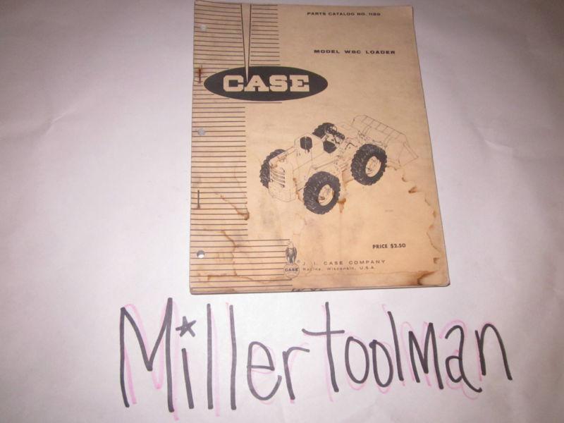 Case model w8c loader parts catalog manual no.1120