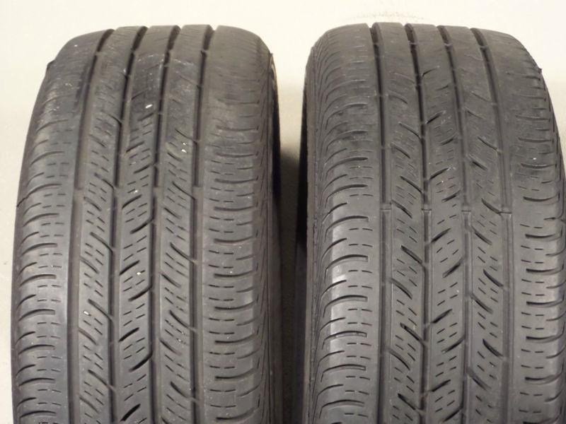 Nice pair 205/55r16  continental pro contact 91h  205/55/16 used tires 16-49