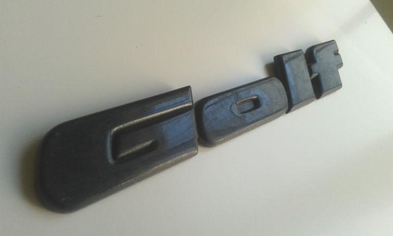 Vw golf  badge mk3 rear badge black edition