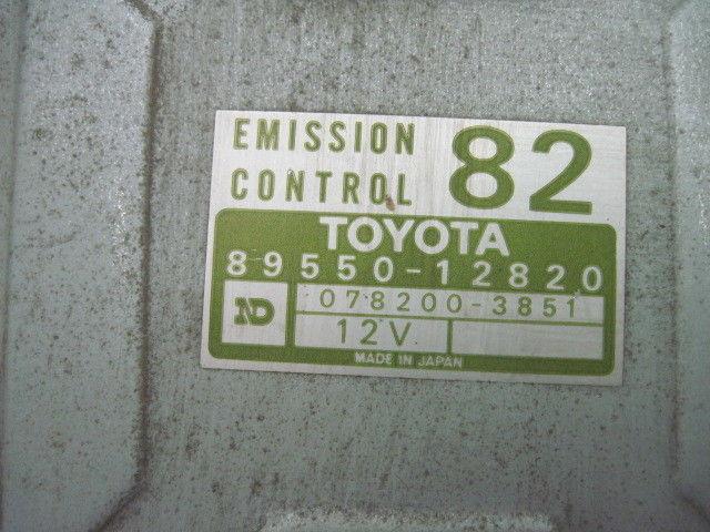 Emission computer toyota corolla 1986 87 88 nova 89550-12820 534305