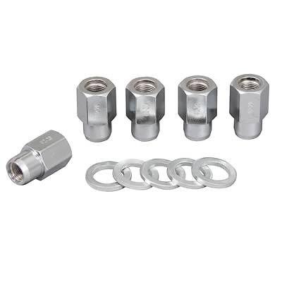 Weld racing lug nuts 1/2-20" .687" shank dia set of 5 chrome 601-1456