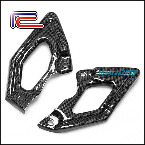 Rc carbon fiber heel guards remove set peg ducati hypermotard 1100 evo sp s 796