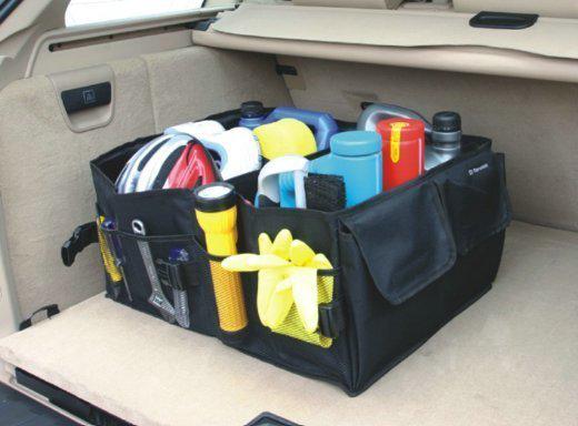 Very practical car cargo organiser foldable black oxford storage bag big volume