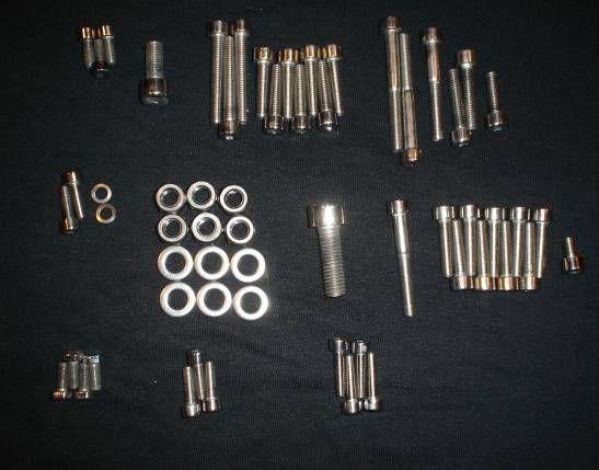 Suzuki dr350 dr350se dr 350  stainless engine bolt kit  polished