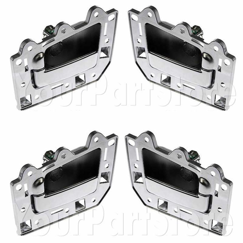 05-10 jeep grand cherokee inside door handle front & rear set of 4 all chrome