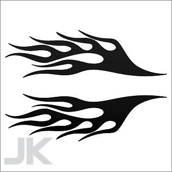 Decal sticker flame car parts motors flames fire racing body tuning 0502 x4f46