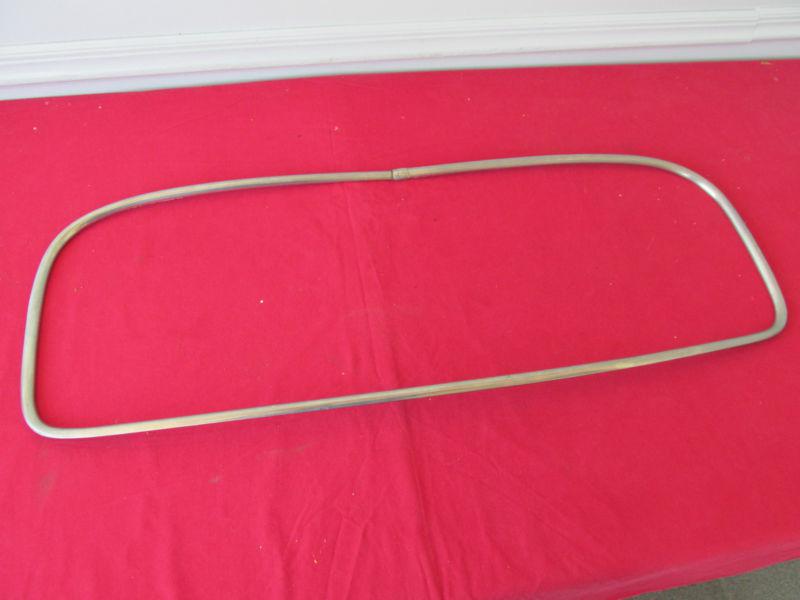 1946-1948 chevy coupe stainless rear window trim moulding nice straight 1013