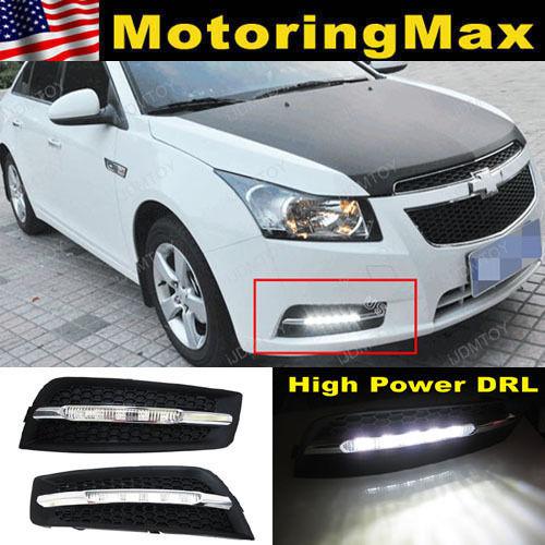 10w high power led fog daytime running light lamps chevrolet  cruze 2011-2014