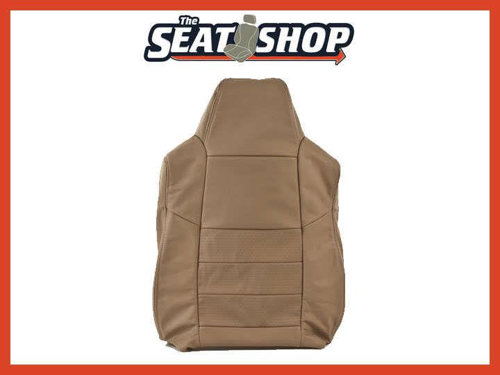 02 03 04 05 06 f250/350 med parchment leather seat cover perforated lh top